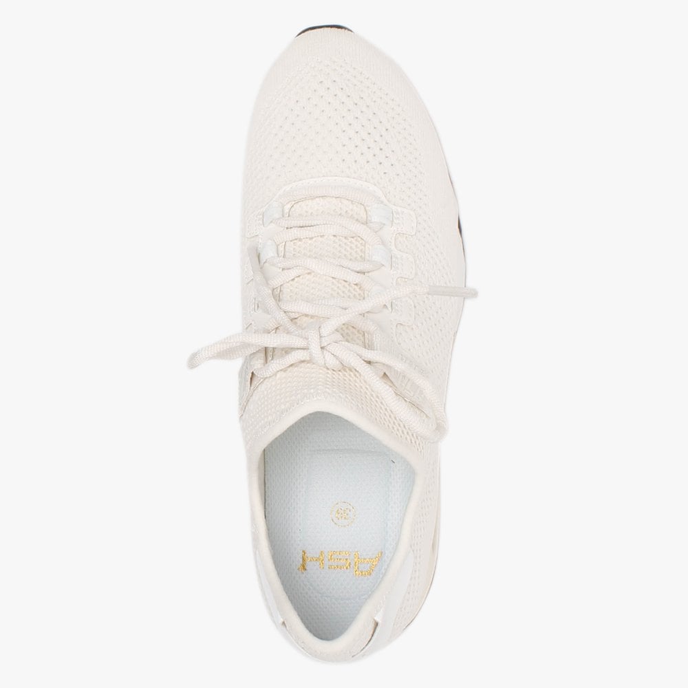 Look Off White Knitted Trainers