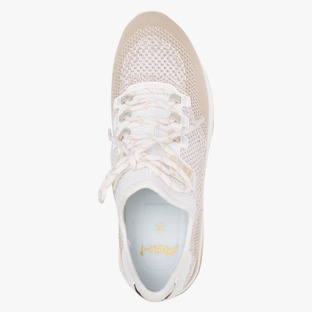 Krush Degrade Eggnug & White Knitted Trainers