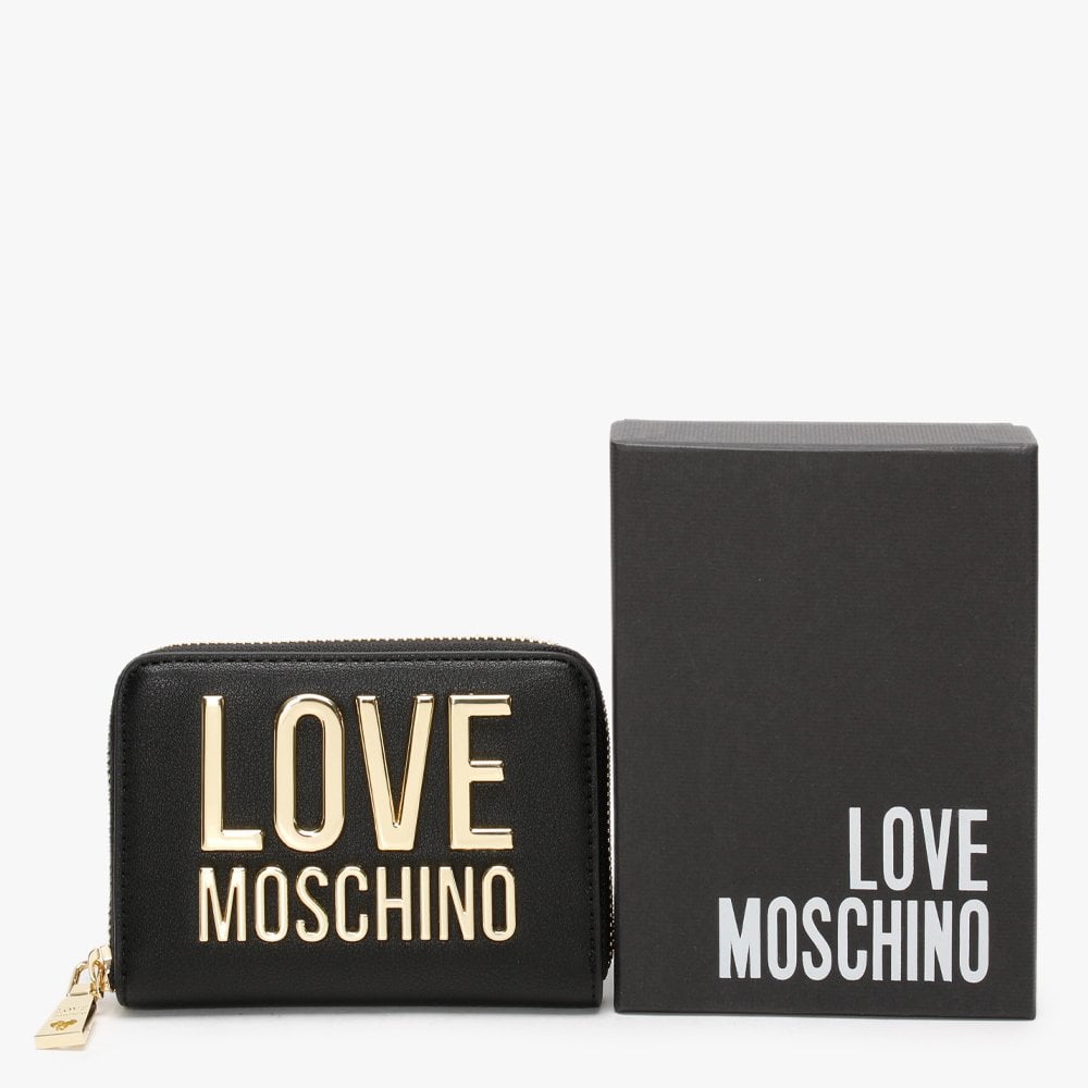 Melissa Black Large Logo Wallet
