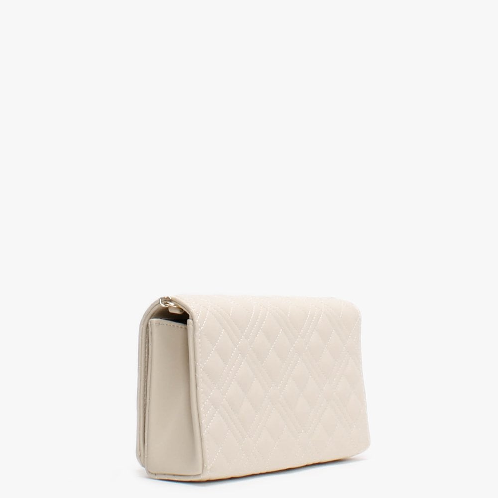 Jill Cream Diamond Quilt Cross-Body Bag