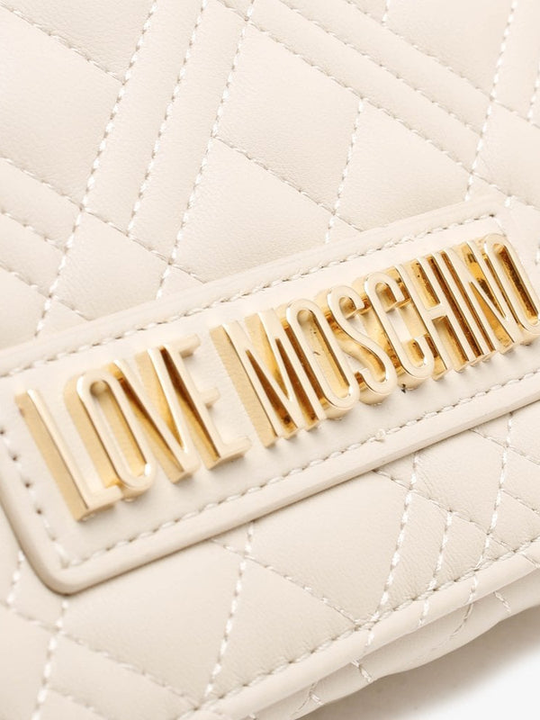 Jill Cream Diamond Quilt Cross-Body Bag