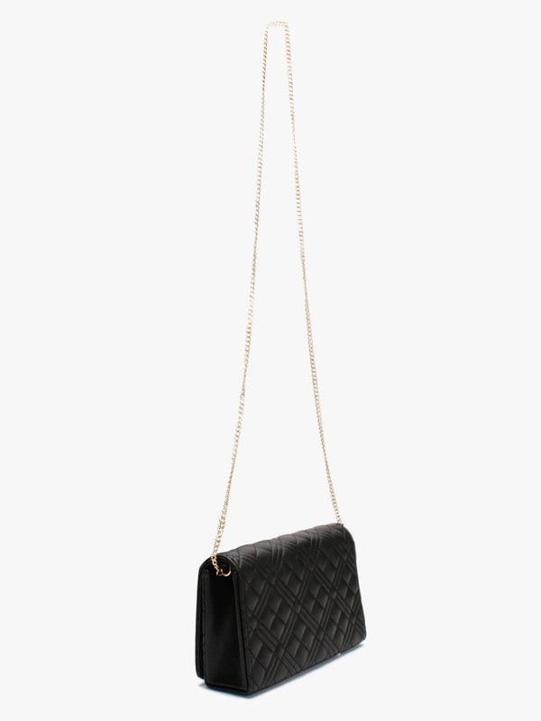 Jill Black Diamond Quilt Cross-Body Bag