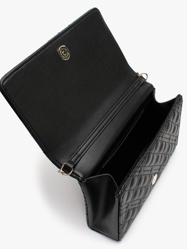 Jill Black Diamond Quilt Cross-Body Bag