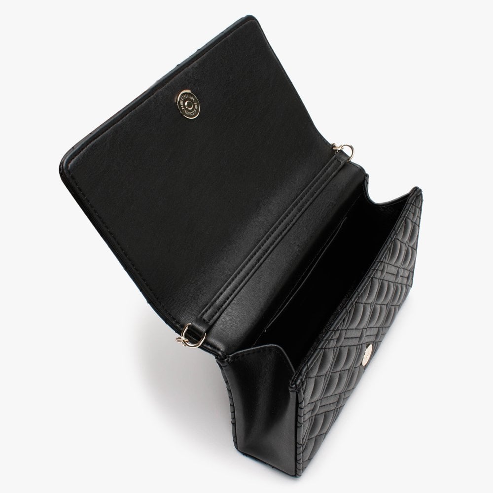 Jill Black Diamond Quilt Cross-Body Bag