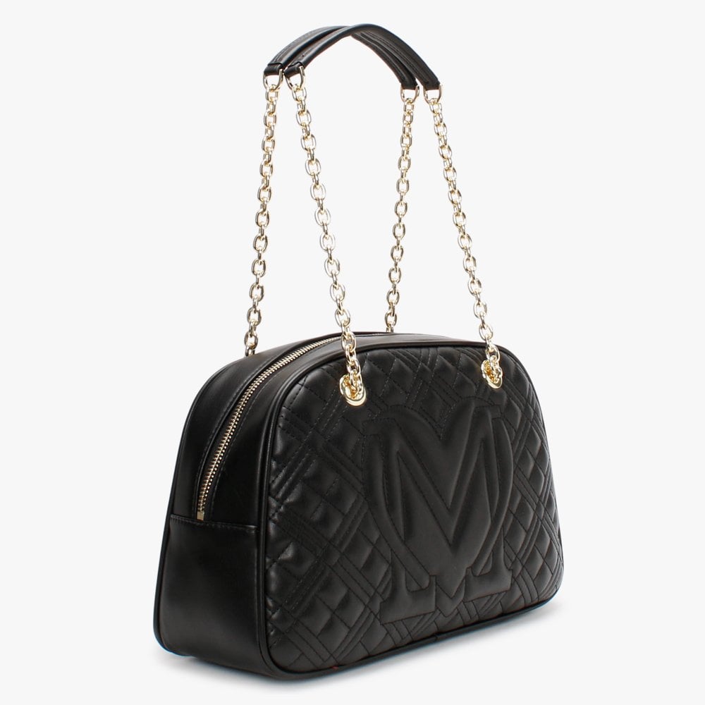 Buffay Black Diamond Quilt Shoulder Bag