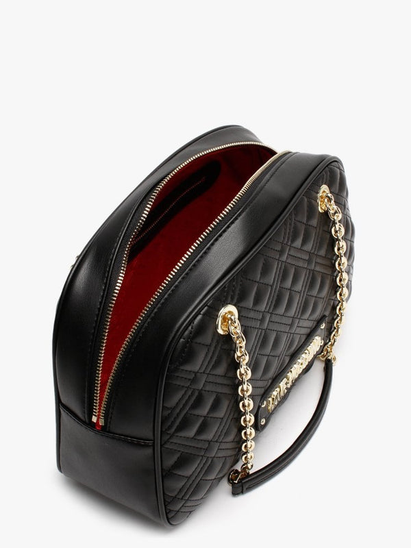 Buffay Black Diamond Quilt Shoulder Bag
