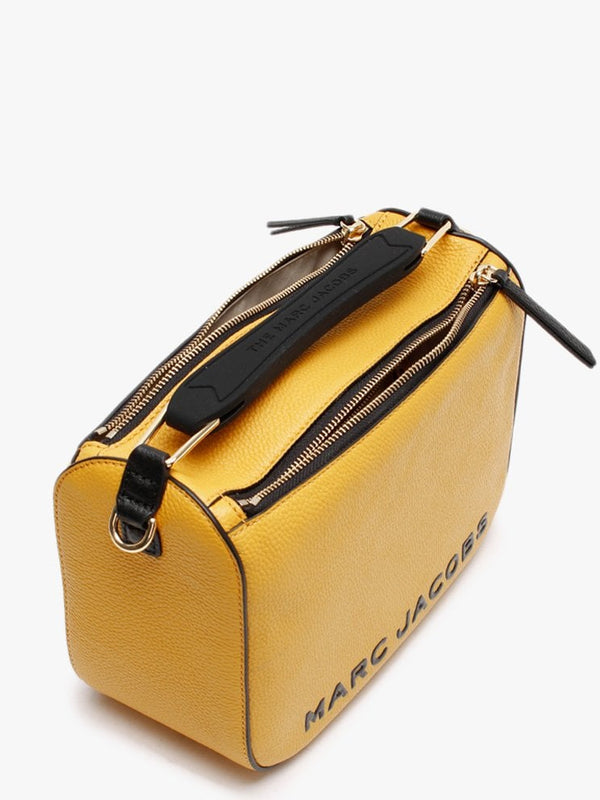 The SoftBox Gold Orchre Leather Cross-Body Bag