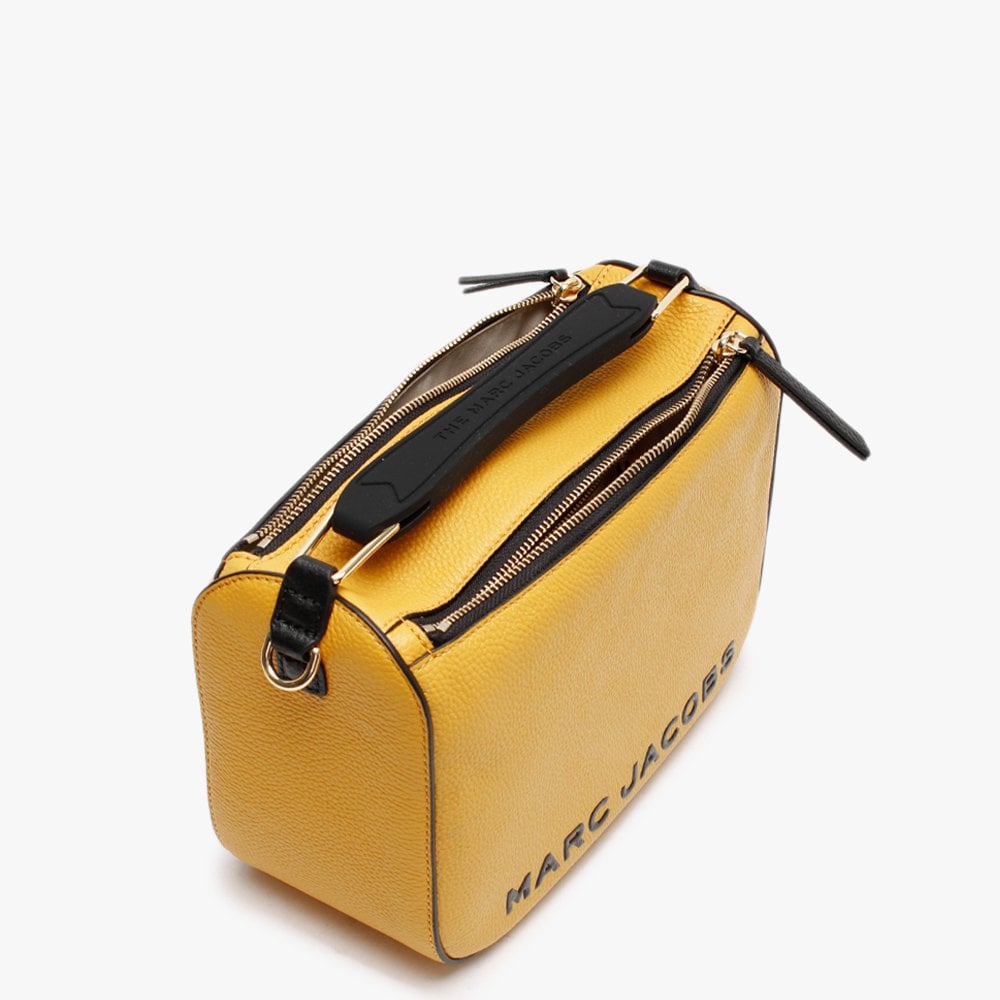 The SoftBox Gold Orchre Leather Cross-Body Bag