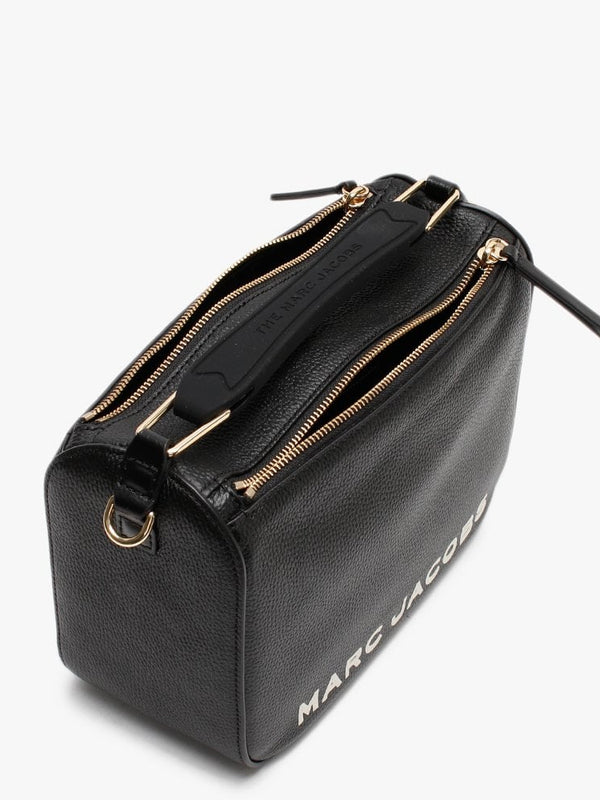 The SoftBox Black Leather Cross-Body Bag