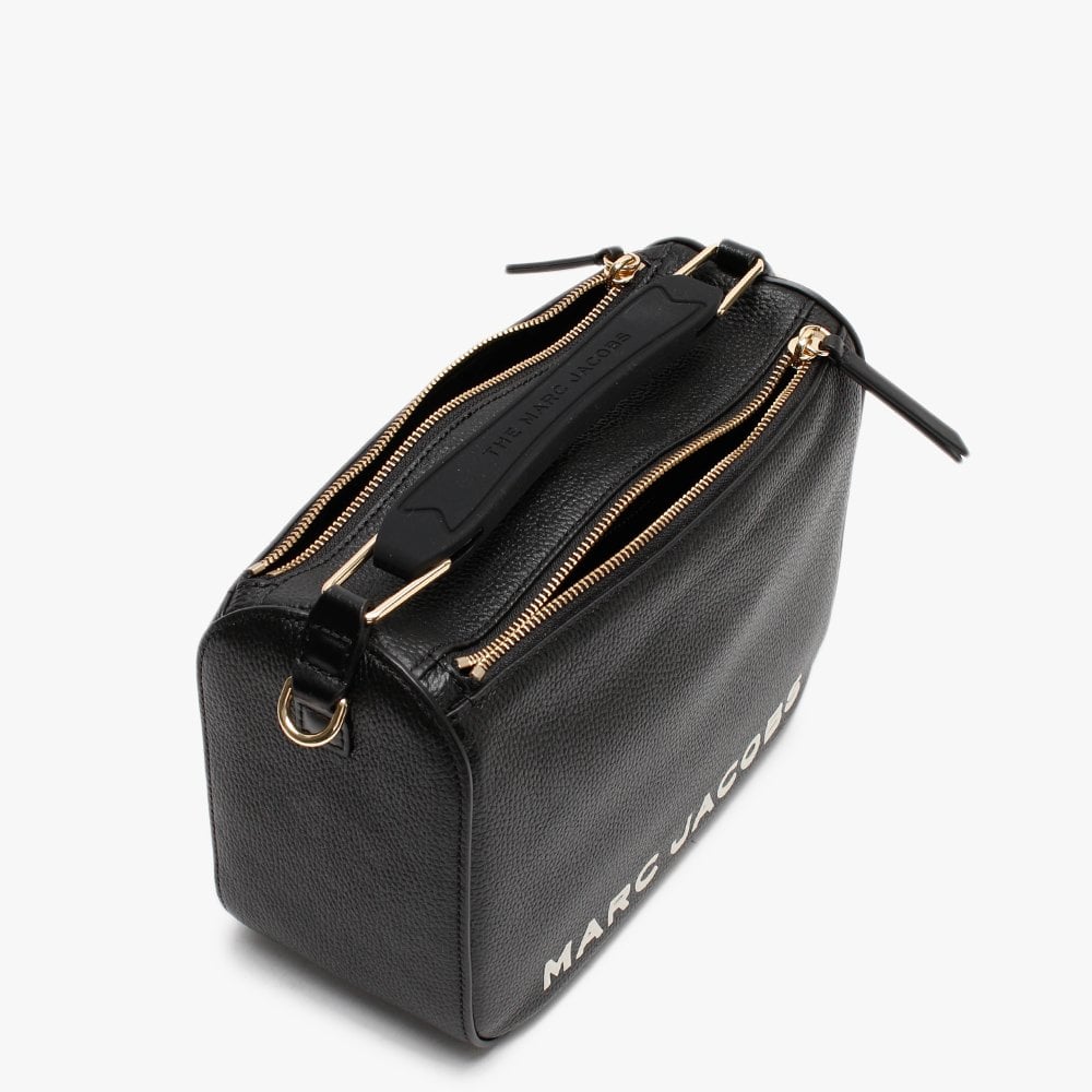 The SoftBox Black Leather Cross-Body Bag