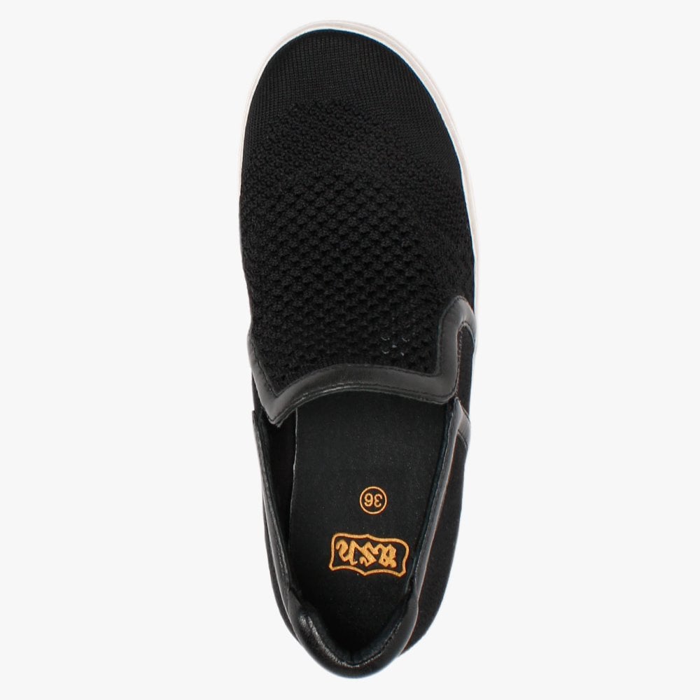 Jeday Black Knitted Pumps