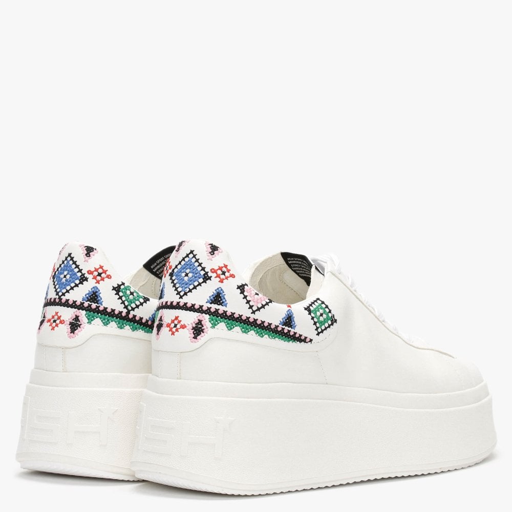 Moby Ethic Eco White Flatform Trainers