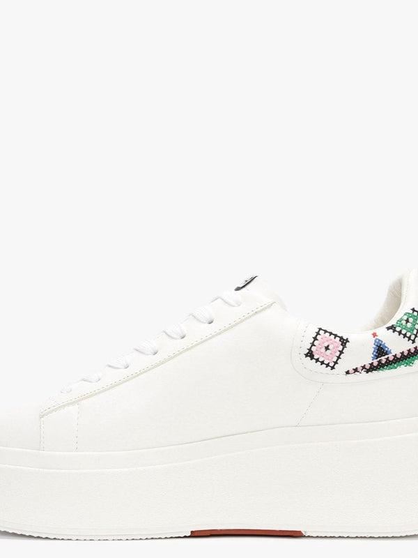 Moby Ethic Eco White Flatform Trainers