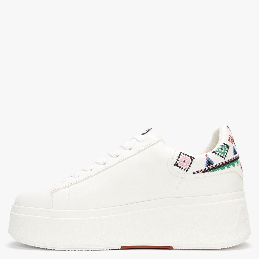 Moby Ethic Eco White Flatform Trainers