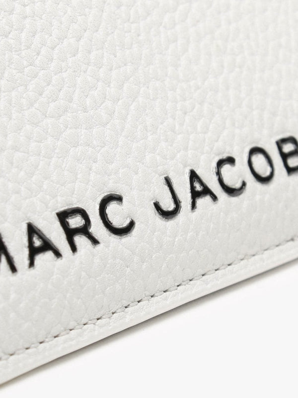 The Colourblock Small White Cotton Multi Leather Top Zip Wallet