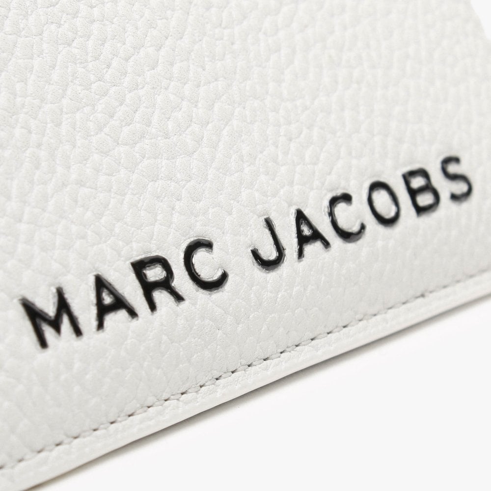 The Colourblock Small White Cotton Multi Leather Top Zip Wallet