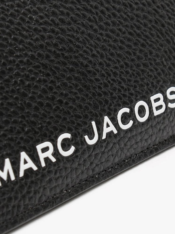 The Bold Small Black Leather Top Zip Wallet