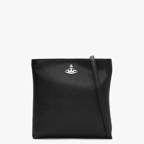Johanna Vegan Square Black Cross-Body Bag