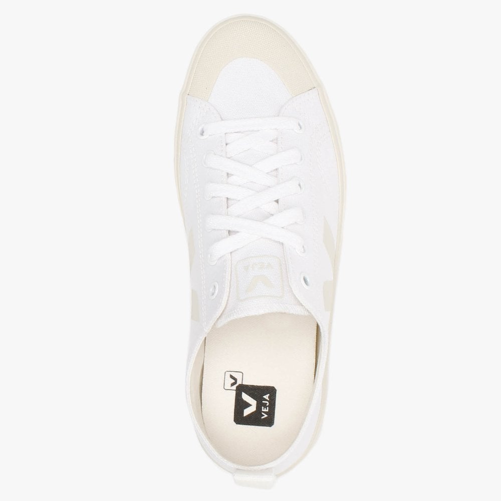 Nova Canvas White Pierre Pumps