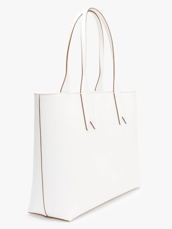 Logo White Shopper Bag