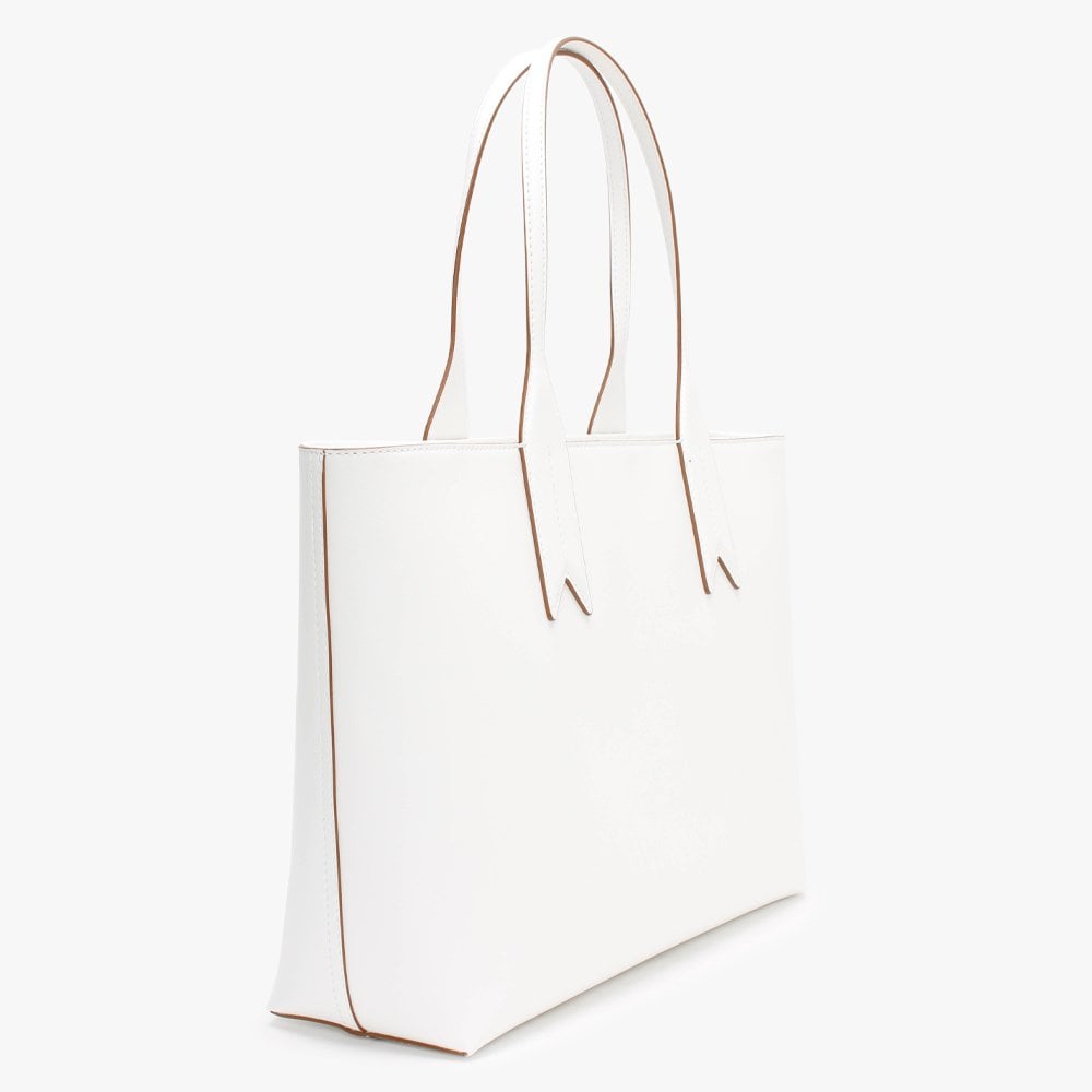 Logo White Shopper Bag