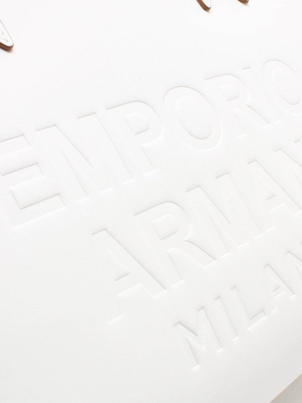 Logo White Shopper Bag