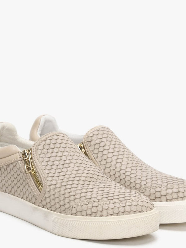 Intense Taupe Leather Reptile Pumps
