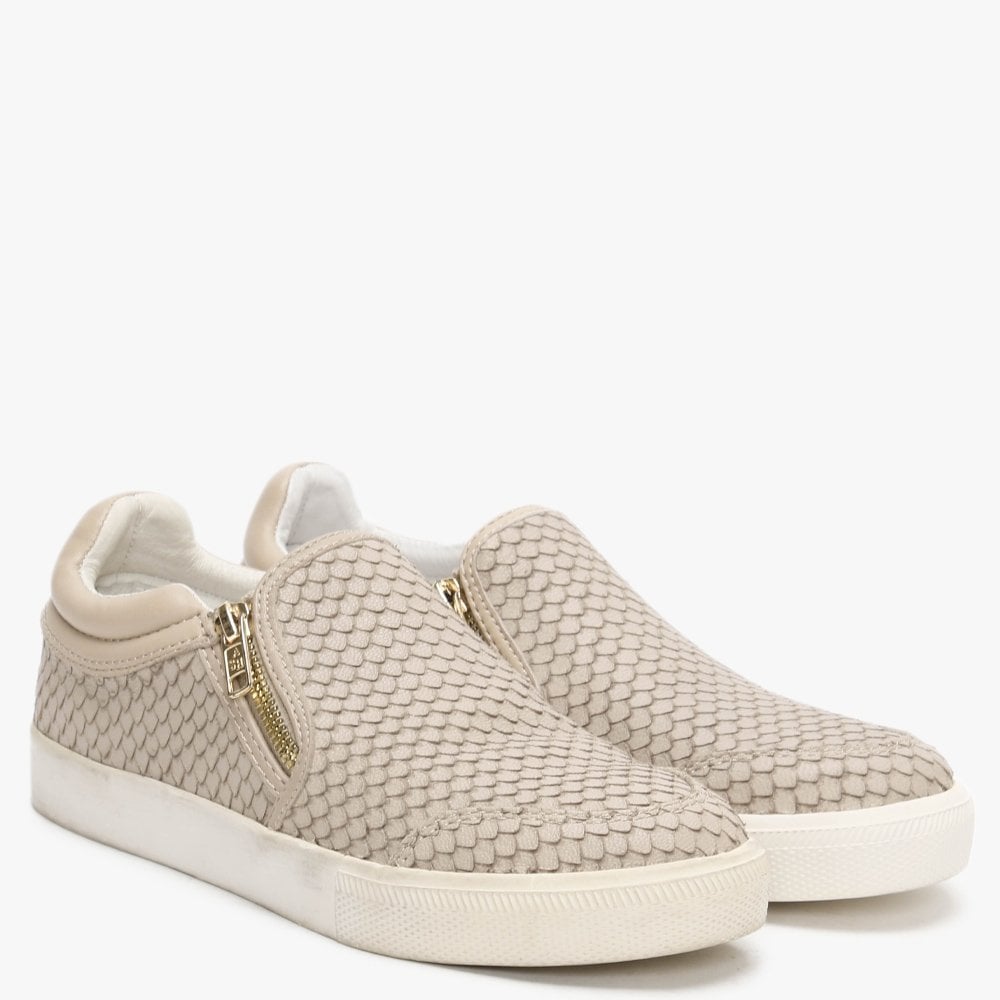 Intense Taupe Leather Reptile Pumps