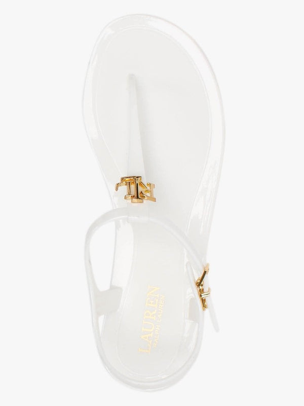 Ashtyn White Logo Sandals