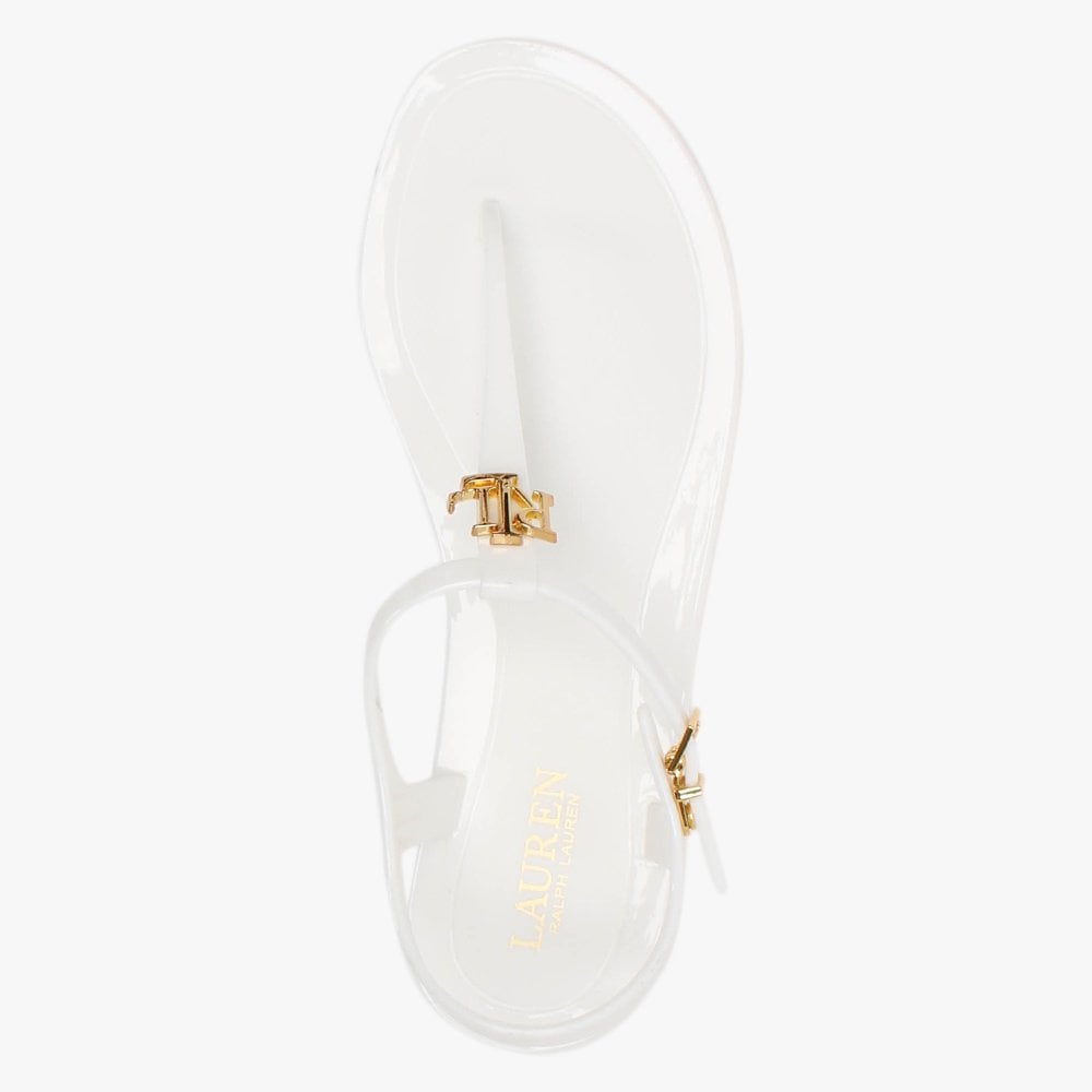 Ashtyn White Logo Sandals