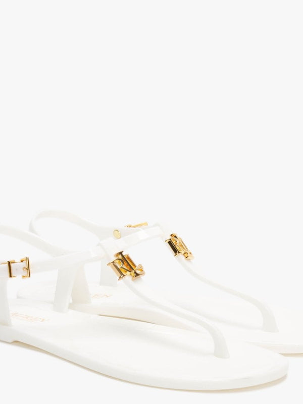Ashtyn White Logo Sandals