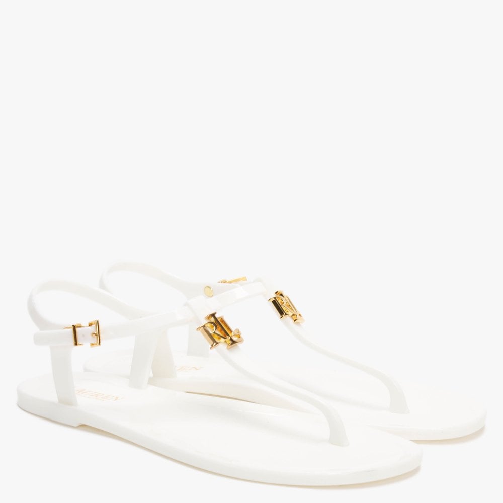 Ashtyn White Logo Sandals