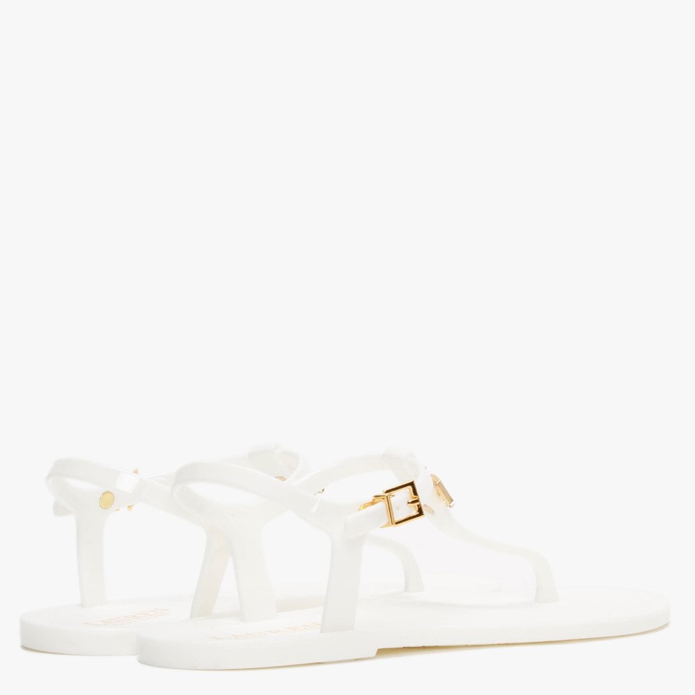 Ashtyn White Logo Sandals