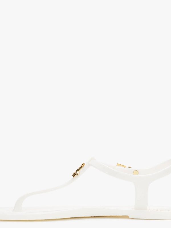 Ashtyn White Logo Sandals
