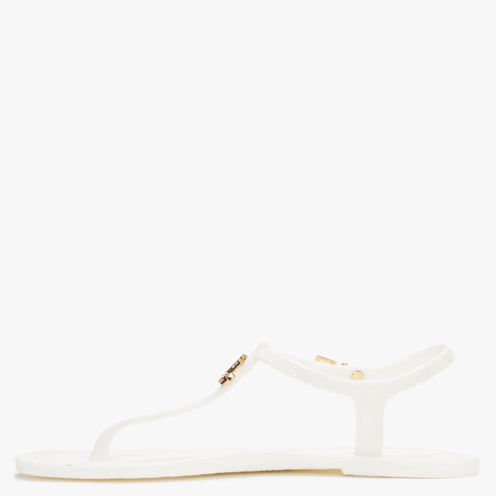 Ashtyn White Logo Sandals