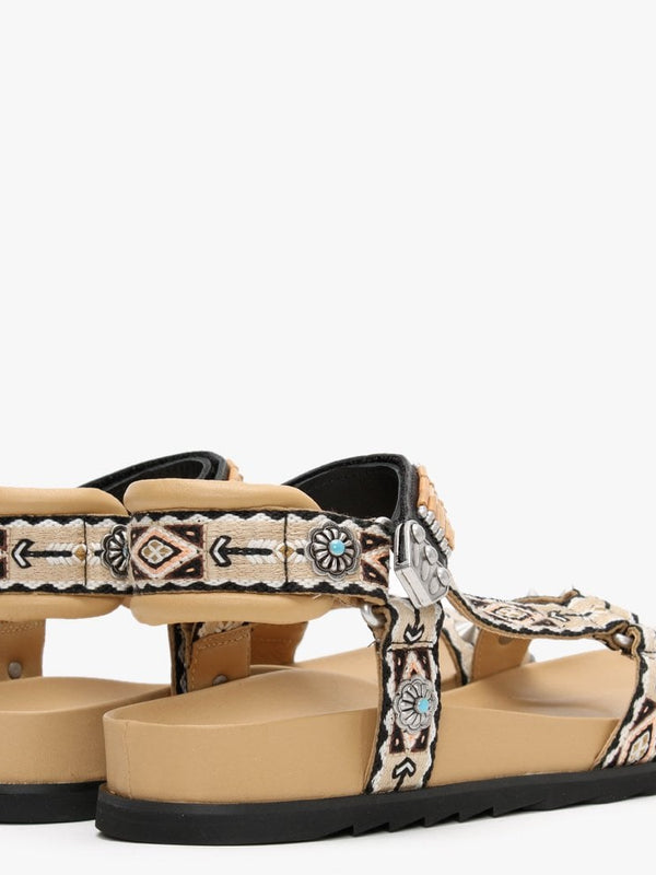 Ugo Caramel Leather Sandals