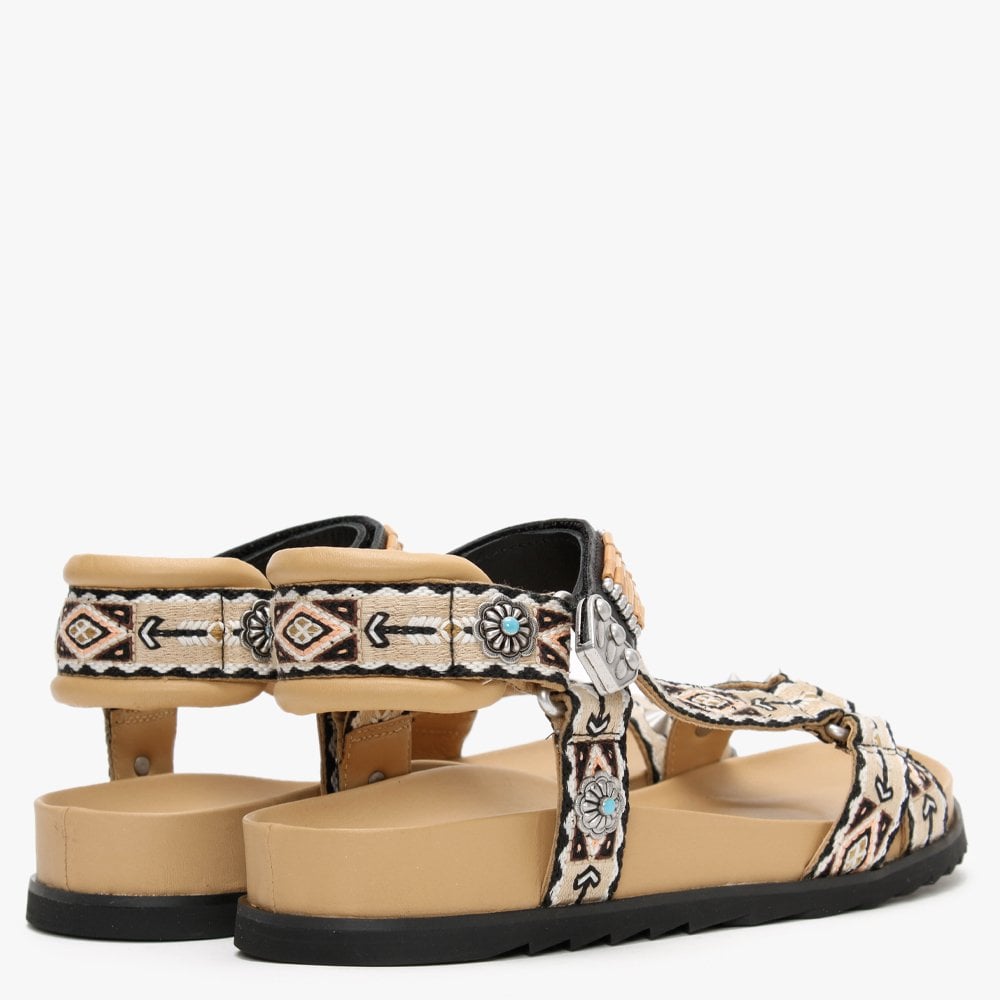 Ugo Caramel Leather Sandals