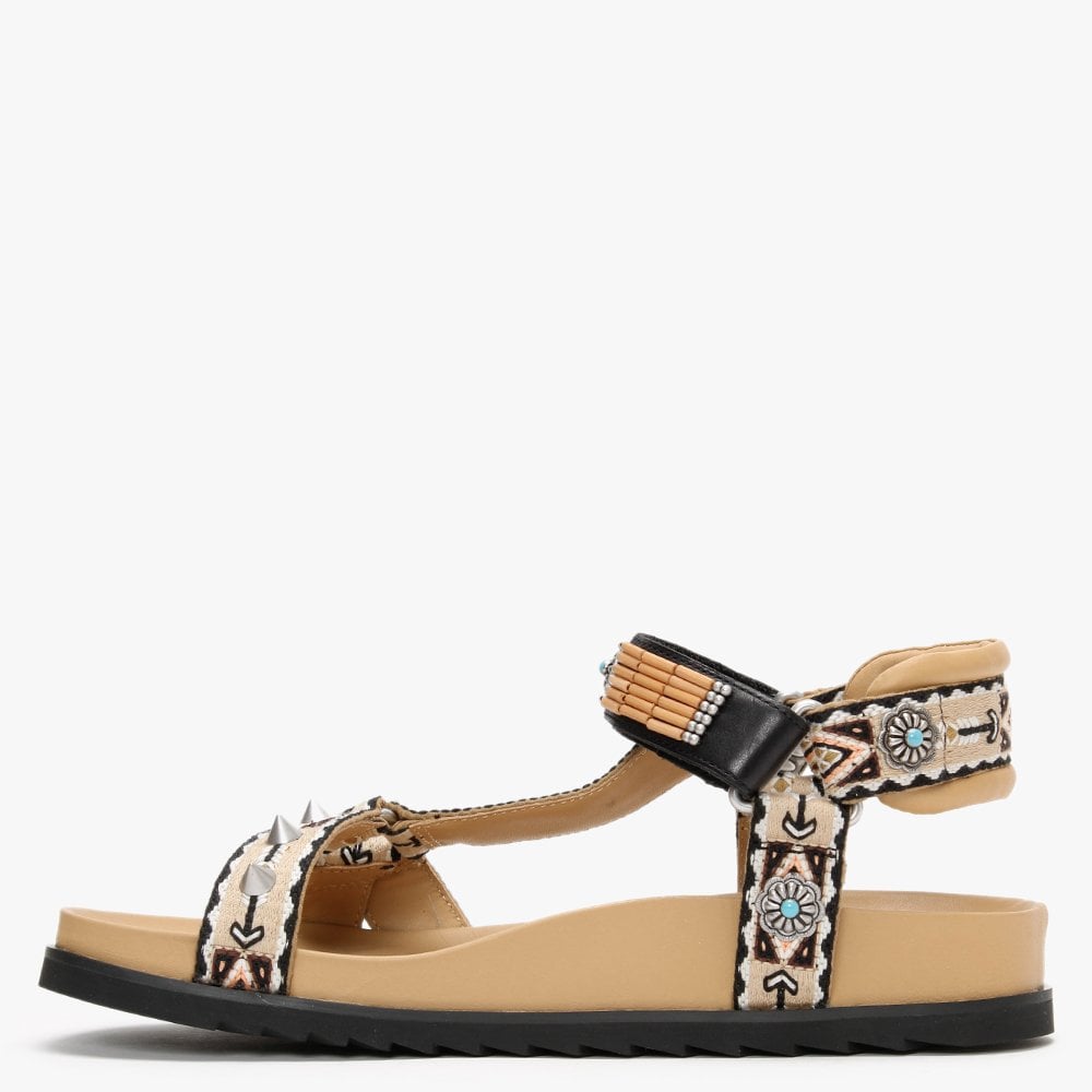 Ugo Caramel Leather Sandals