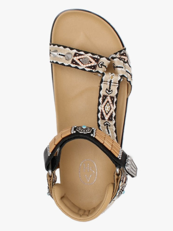 Ugo Caramel Leather Sandals