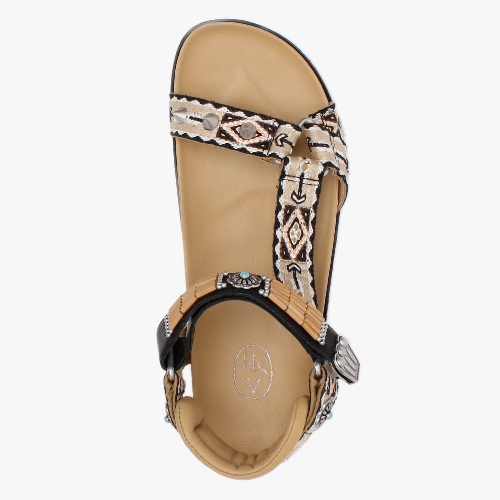 Ugo Caramel Leather Sandals