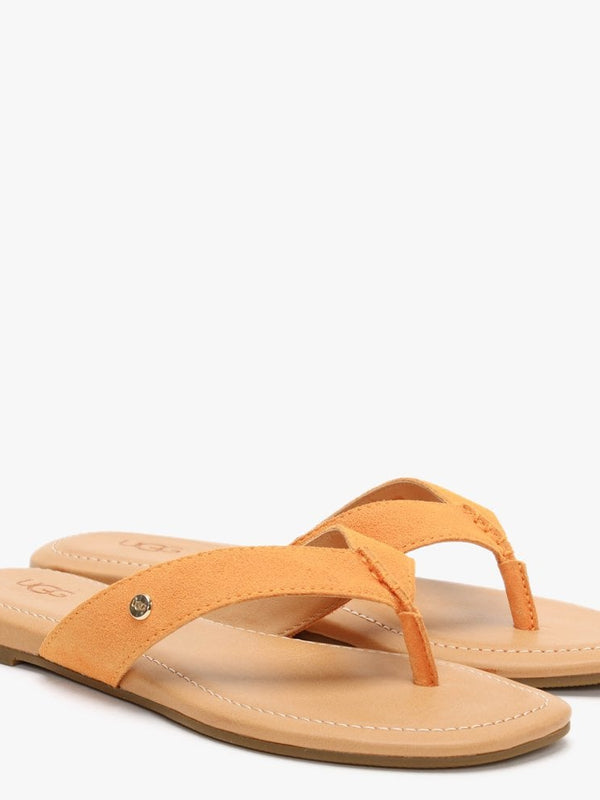 Tuolumne California Poppy Suede Flip Flops