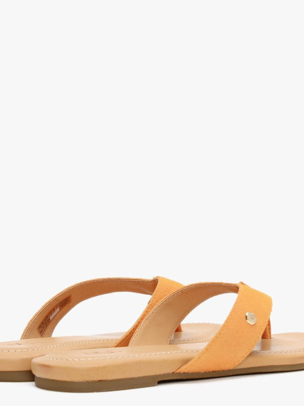 Tuolumne California Poppy Suede Flip Flops