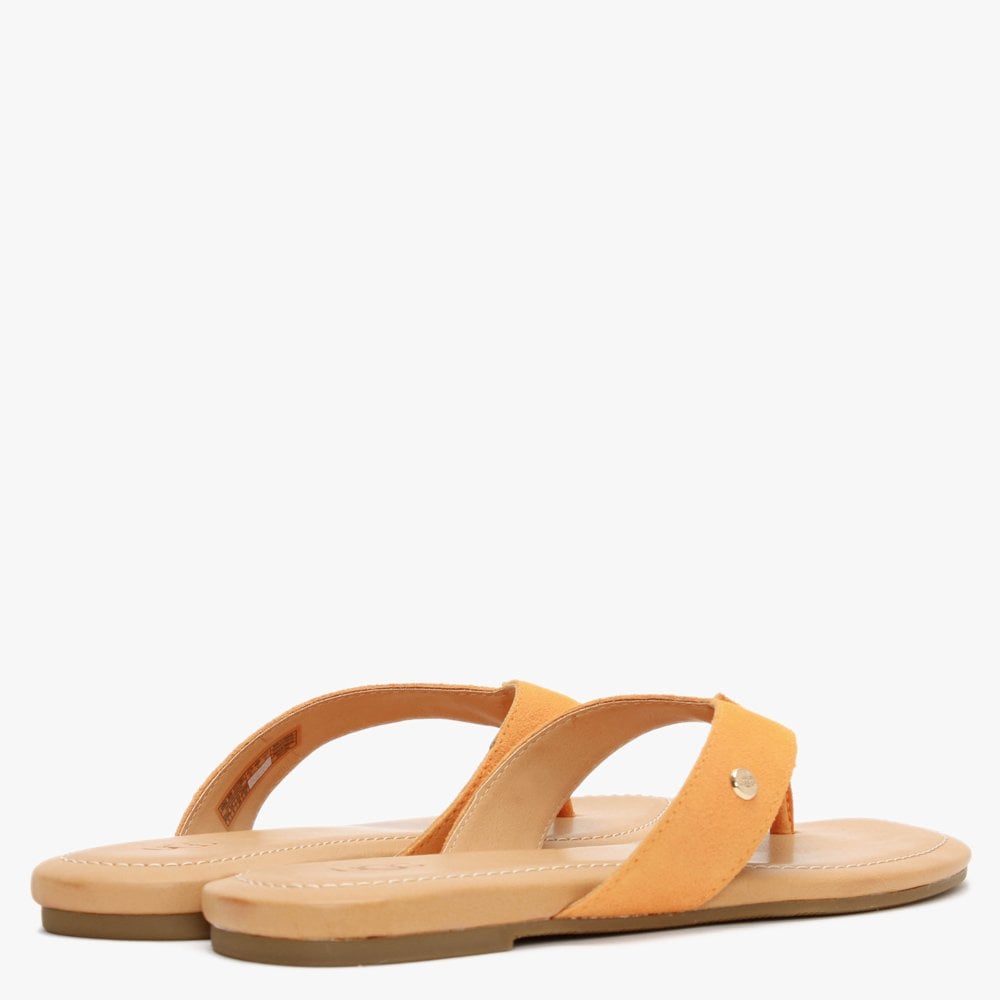 Tuolumne California Poppy Suede Flip Flops
