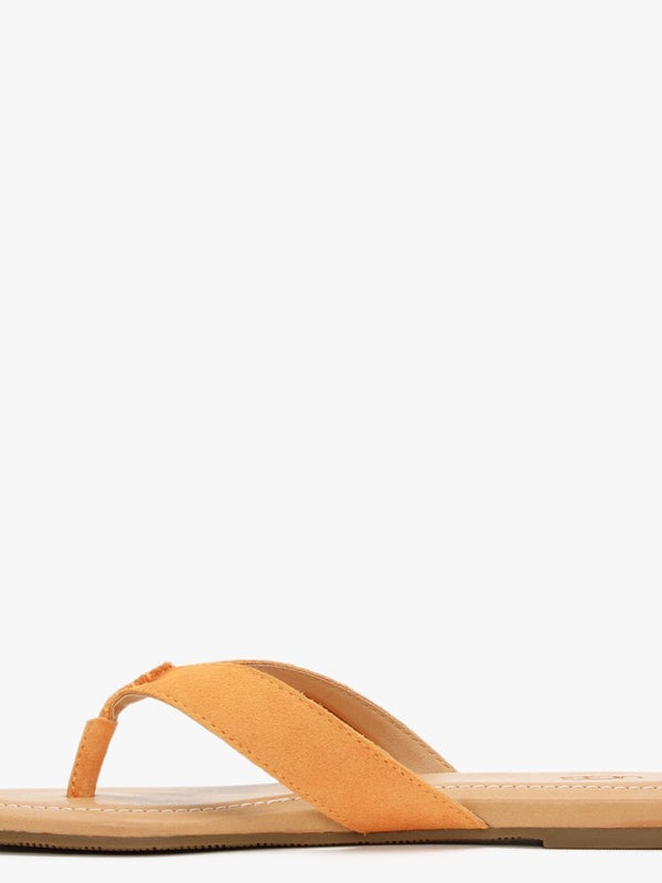 Tuolumne California Poppy Suede Flip Flops