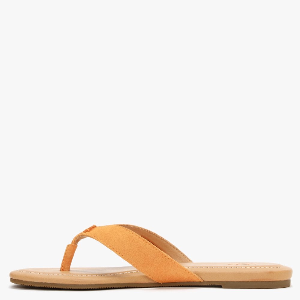 Tuolumne California Poppy Suede Flip Flops