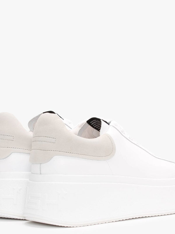 Moby White Eggnug Leather Trainers