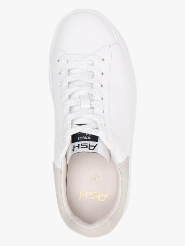 Moby White Eggnug Leather Trainers