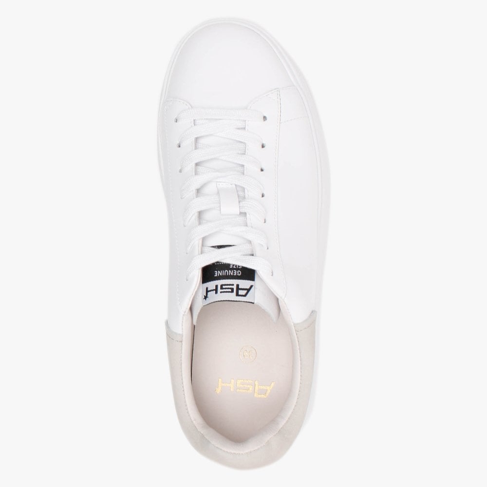 Moby White Eggnug Leather Trainers
