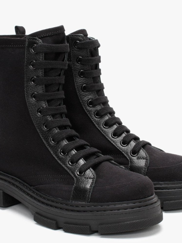 Banvas Black Canvas Stomper Boots