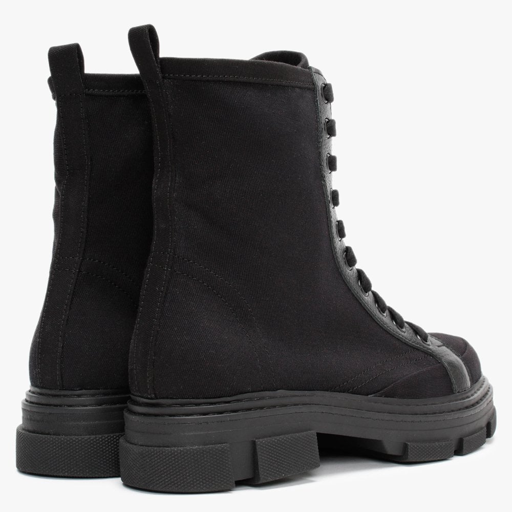 Banvas Black Canvas Stomper Boots